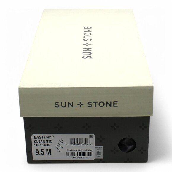 Sun Stone Womens Clear Comfort Translucent Studded Slip Resistant Easten Round T - Picture 9 of 9